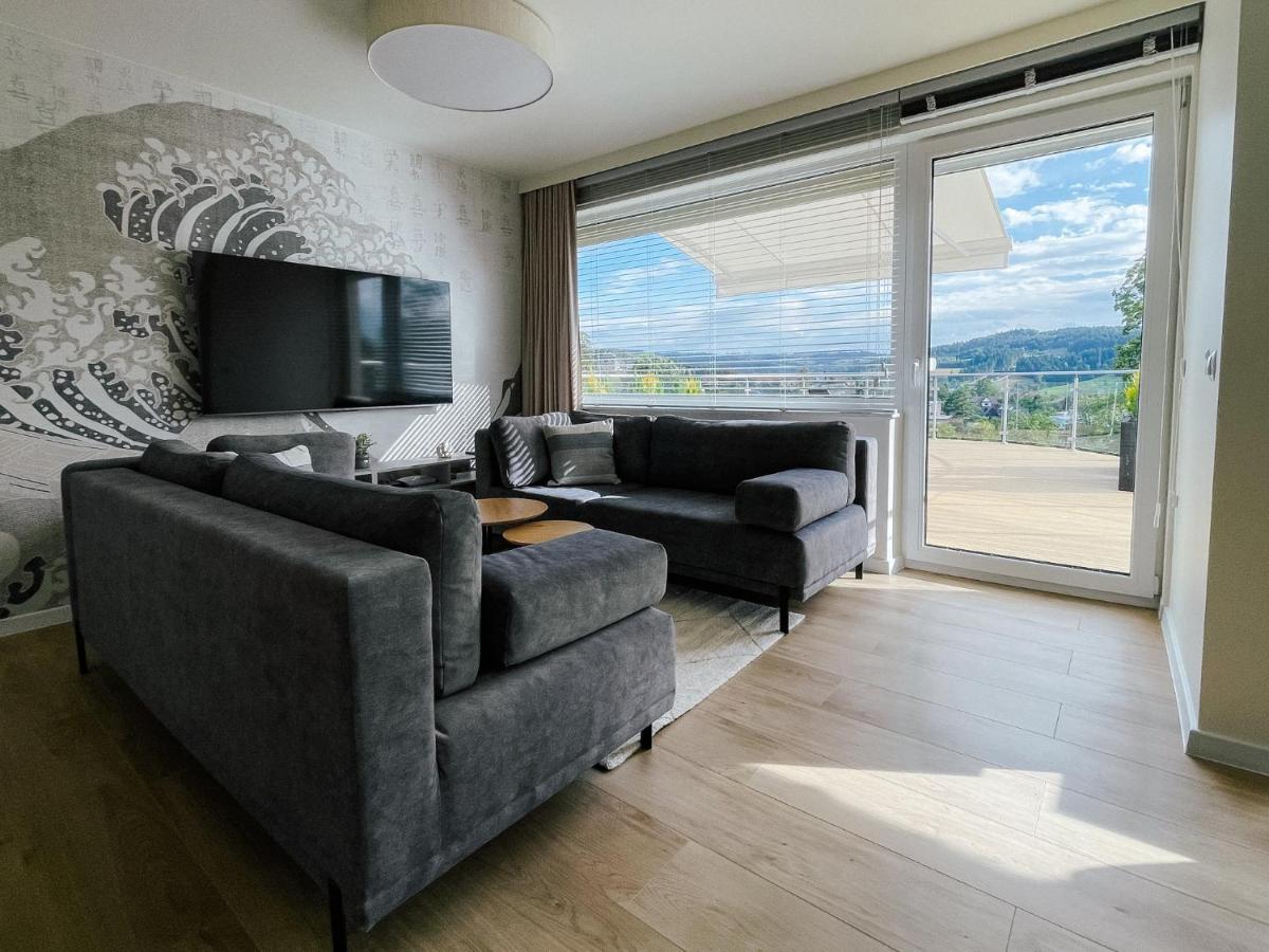 Penthouse Sloneczna Rapsodia - Blisko Parku Zdrojowego - Duzy Taras Na Dachu - Piekny Widok - Winda - Garaz Lejlighed Rabka-Zdrój Eksteriør billede